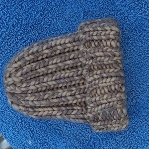 Universal Thread Tan & Beige Chunky Cable Knit Acrylic Toboggan NWOT
